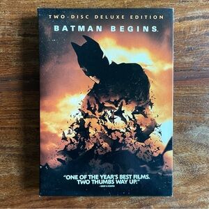 Batman Begins Two-Disc DVD Deluxe Edition with Exclusive Collectible Comic Book
